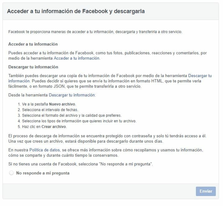 Facebook sabe sobre mí