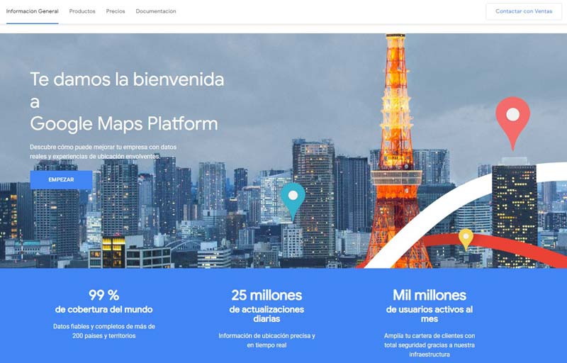 Cambios en Google Maps