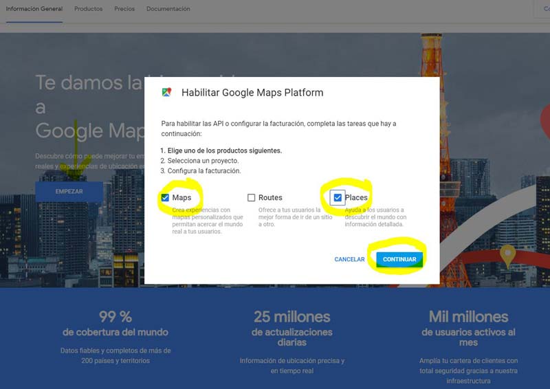 Cambios en Google Maps