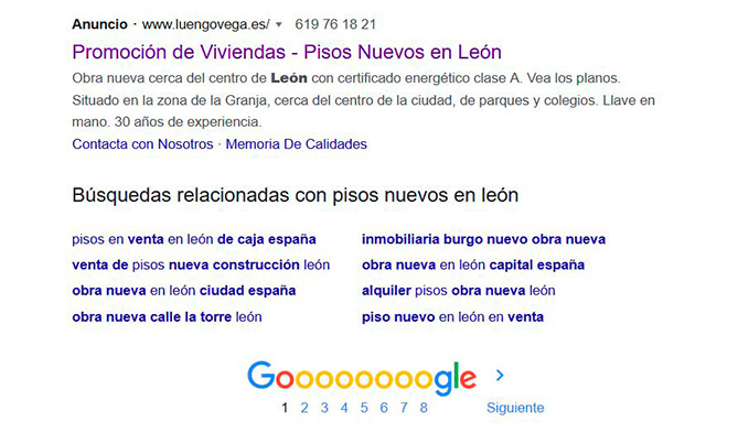 Anuncio en Google